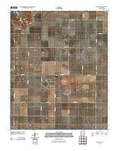 Grady SW New Mexico Historical topographic map, 1:24000 scale, 7.5 X 7.5 Minute, Year 2010