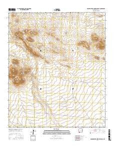 Grandmother Mountain East New Mexico Current topographic map, 1:24000 scale, 7.5 X 7.5 Minute, Year 2017