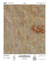 Grandmother Mountain West New Mexico Historical topographic map, 1:24000 scale, 7.5 X 7.5 Minute, Year 2010
