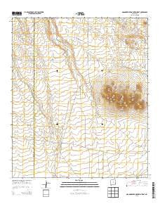 Grandmother Mountain West New Mexico Historical topographic map, 1:24000 scale, 7.5 X 7.5 Minute, Year 2013