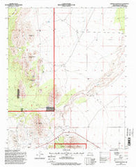 Granite Mountain New Mexico Historical topographic map, 1:24000 scale, 7.5 X 7.5 Minute, Year 1995