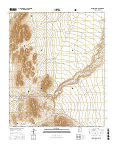Granite Mountain New Mexico Current topographic map, 1:24000 scale, 7.5 X 7.5 Minute, Year 2017