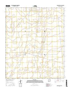 Granjean Well New Mexico Current topographic map, 1:24000 scale, 7.5 X 7.5 Minute, Year 2017