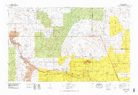 Grants New Mexico Historical topographic map, 1:100000 scale, 30 X 60 Minute, Year 1978