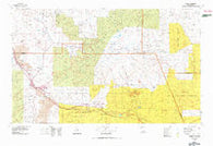 Grants New Mexico Historical topographic map, 1:100000 scale, 30 X 60 Minute, Year 1978