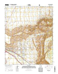 Grants New Mexico Current topographic map, 1:24000 scale, 7.5 X 7.5 Minute, Year 2013