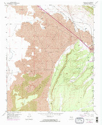 Grants SE New Mexico Historical topographic map, 1:24000 scale, 7.5 X 7.5 Minute, Year 1957