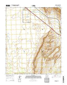 Grants SE New Mexico Current topographic map, 1:24000 scale, 7.5 X 7.5 Minute, Year 2013