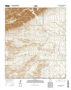 Grapevine Draw New Mexico Historical topographic map, 1:24000 scale, 7.5 X 7.5 Minute, Year 2013