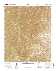 Grassy Lookout New Mexico Current topographic map, 1:24000 scale, 7.5 X 7.5 Minute, Year 2017