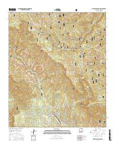 Graveyard Canyon New Mexico Current topographic map, 1:24000 scale, 7.5 X 7.5 Minute, Year 2017