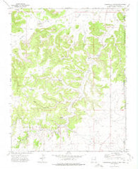 Greendailey Canyon New Mexico Historical topographic map, 1:24000 scale, 7.5 X 7.5 Minute, Year 1972