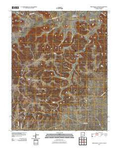 Greendailey Canyon New Mexico Historical topographic map, 1:24000 scale, 7.5 X 7.5 Minute, Year 2010