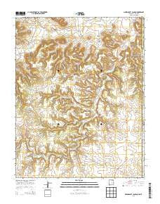 Greendailey Canyon New Mexico Historical topographic map, 1:24000 scale, 7.5 X 7.5 Minute, Year 2013