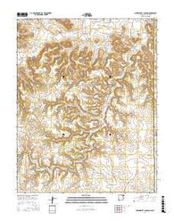 Greendailey Canyon New Mexico Current topographic map, 1:24000 scale, 7.5 X 7.5 Minute, Year 2017