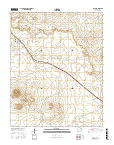 Grenville New Mexico Current topographic map, 1:24000 scale, 7.5 X 7.5 Minute, Year 2017