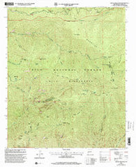 Grouse Mountain New Mexico Historical topographic map, 1:24000 scale, 7.5 X 7.5 Minute, Year 1999