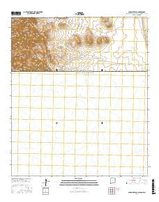 Guadalupe Pass New Mexico Current topographic map, 1:24000 scale, 7.5 X 7.5 Minute, Year 2017