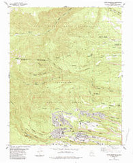 Guaje Mountain New Mexico Historical topographic map, 1:24000 scale, 7.5 X 7.5 Minute, Year 1984