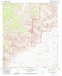 Gunsight Canyon New Mexico Historical topographic map, 1:24000 scale, 7.5 X 7.5 Minute, Year 1979