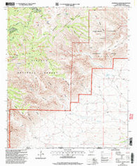 Gunsight Canyon New Mexico Historical topographic map, 1:24000 scale, 7.5 X 7.5 Minute, Year 2001