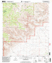 Gunsight Canyon New Mexico Historical topographic map, 1:24000 scale, 7.5 X 7.5 Minute, Year 2001