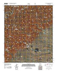 Gunsight Canyon New Mexico Historical topographic map, 1:24000 scale, 7.5 X 7.5 Minute, Year 2011