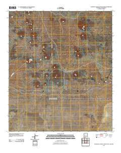 Guzmans Lookout Mountain New Mexico Historical topographic map, 1:24000 scale, 7.5 X 7.5 Minute, Year 2010