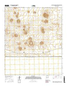 Guzmans Lookout Mountain New Mexico Current topographic map, 1:24000 scale, 7.5 X 7.5 Minute, Year 2017