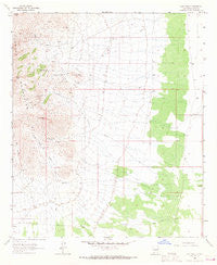 Gym Peak New Mexico Historical topographic map, 1:24000 scale, 7.5 X 7.5 Minute, Year 1964