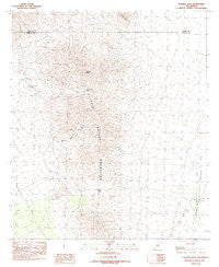 Hachita Peak New Mexico Historical topographic map, 1:24000 scale, 7.5 X 7.5 Minute, Year 1982
