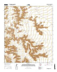 Hackberry Hill New Mexico Current topographic map, 1:24000 scale, 7.5 X 7.5 Minute, Year 2017