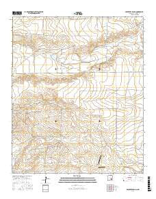 Hackberry Ranch New Mexico Current topographic map, 1:24000 scale, 7.5 X 7.5 Minute, Year 2017