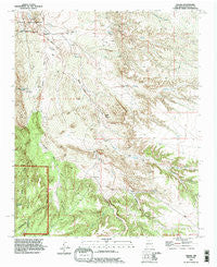 Hagan New Mexico Historical topographic map, 1:24000 scale, 7.5 X 7.5 Minute, Year 1990