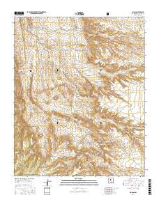 Hagan New Mexico Current topographic map, 1:24000 scale, 7.5 X 7.5 Minute, Year 2017