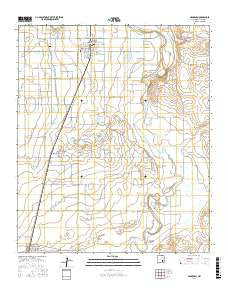 Hagerman New Mexico Current topographic map, 1:24000 scale, 7.5 X 7.5 Minute, Year 2017