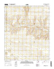 Hammond Ranch New Mexico Current topographic map, 1:24000 scale, 7.5 X 7.5 Minute, Year 2017