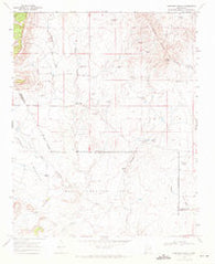 Hampton Ranch New Mexico Historical topographic map, 1:24000 scale, 7.5 X 7.5 Minute, Year 1968