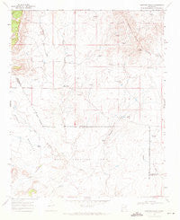 Hampton Ranch New Mexico Historical topographic map, 1:24000 scale, 7.5 X 7.5 Minute, Year 1968