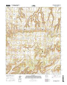 Hard Ground Flats New Mexico Current topographic map, 1:24000 scale, 7.5 X 7.5 Minute, Year 2017