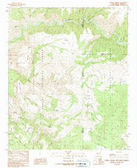 Harden Cienega New Mexico Historical topographic map, 1:24000 scale, 7.5 X 7.5 Minute, Year 1989