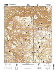 Harden Cienega New Mexico Current topographic map, 1:24000 scale, 7.5 X 7.5 Minute, Year 2017