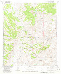 Hardscrabble Mountains New Mexico Historical topographic map, 1:24000 scale, 7.5 X 7.5 Minute, Year 1981
