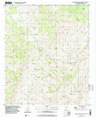 Hardscrabble Mountains New Mexico Historical topographic map, 1:24000 scale, 7.5 X 7.5 Minute, Year 1996
