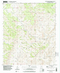 Hardscrabble Mountains New Mexico Historical topographic map, 1:24000 scale, 7.5 X 7.5 Minute, Year 1996