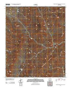Hardscrabble Mountains New Mexico Historical topographic map, 1:24000 scale, 7.5 X 7.5 Minute, Year 2010