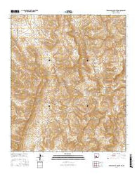 Hardscrabble Mountains New Mexico Current topographic map, 1:24000 scale, 7.5 X 7.5 Minute, Year 2017