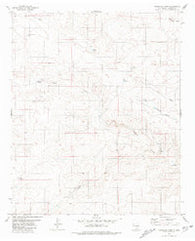 Hasperos Camp New Mexico Historical topographic map, 1:24000 scale, 7.5 X 7.5 Minute, Year 1981