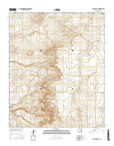 Haystack Butte New Mexico Current topographic map, 1:24000 scale, 7.5 X 7.5 Minute, Year 2017