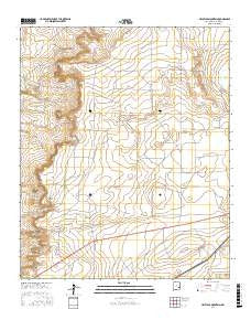 Haystack Mountain New Mexico Current topographic map, 1:24000 scale, 7.5 X 7.5 Minute, Year 2017